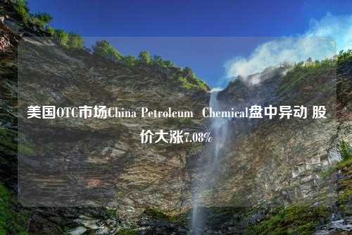 美国OTC市场China Petroleum  Chemical盘中异动 股价大涨7.08%