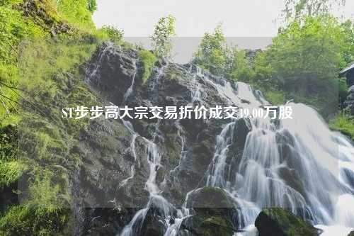 ST步步高大宗交易折价成交49.00万股